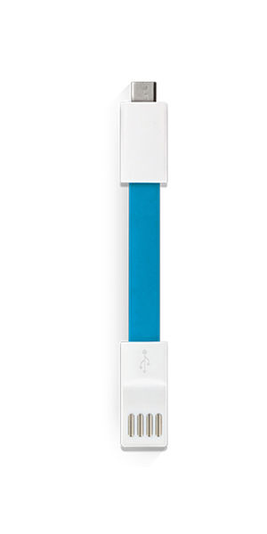 Câble de chargement USB publicitaire | Micro Bleu