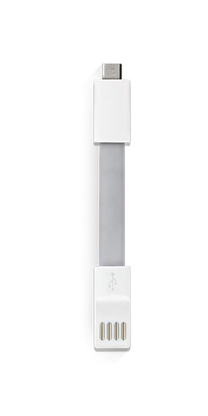 Câble de chargement USB publicitaire | Micro Gris