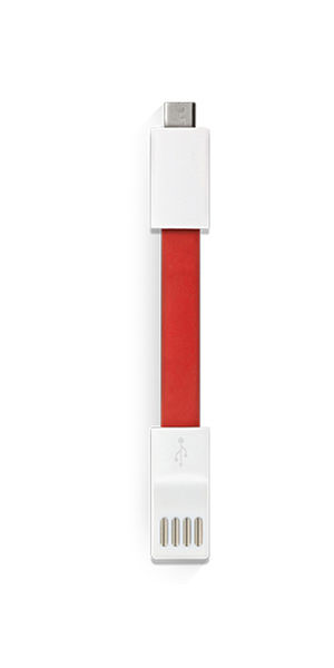Câble de chargement USB publicitaire | Micro Rouge