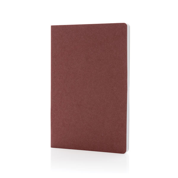 Cahier A5 en papier kraft Salton | Carnet publicitaire Cerise