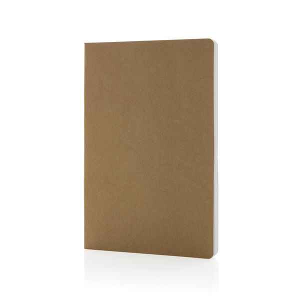 Cahier A5 en papier kraft Salton | Carnet publicitaire Marron