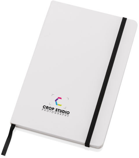 Cahier A5 kraft recyclé & pierre Craftstone personnalisable Blanc