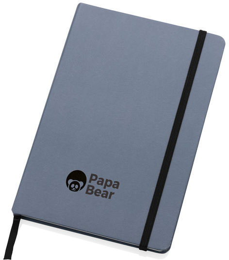 Cahier A5 kraft recyclé & pierre Craftstone personnalisable Bleu
