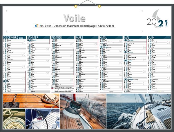 calendrier bateau