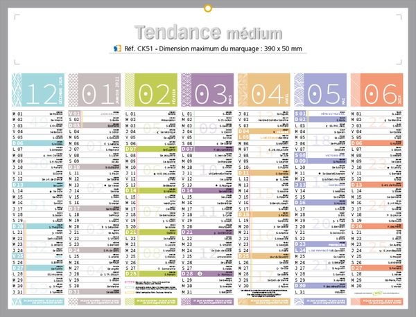 calendrier personnalisé cuisine