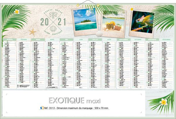 Calendriers exotiques