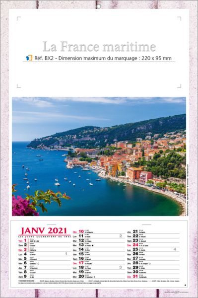 calendriers France maritime