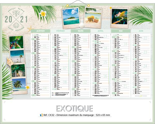 calendriers paysages