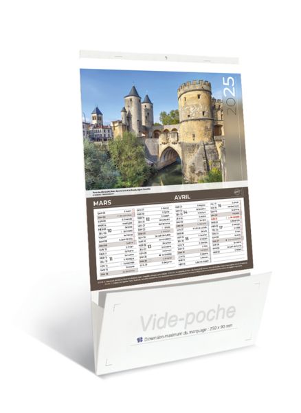 calendriers vide poche sites de France