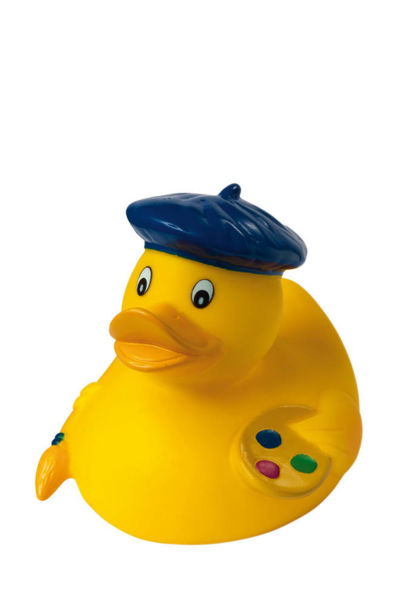 canard couinant publicitaire Jaune
