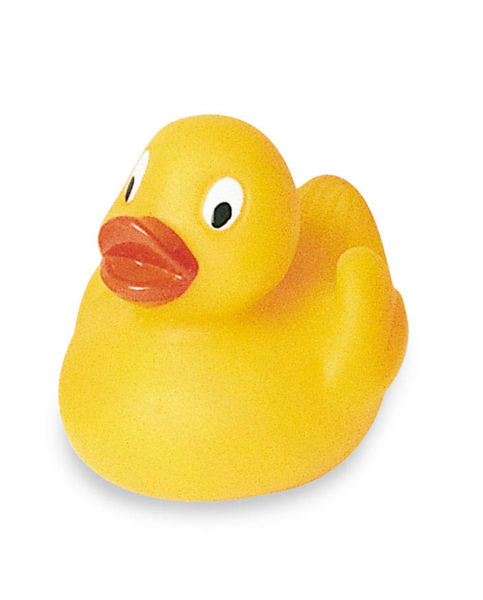 canard jaune couineur publicitaire Jaune