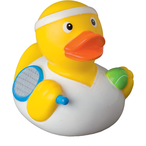 Canard en plastique publicitaire | Tennis Duck Jaune