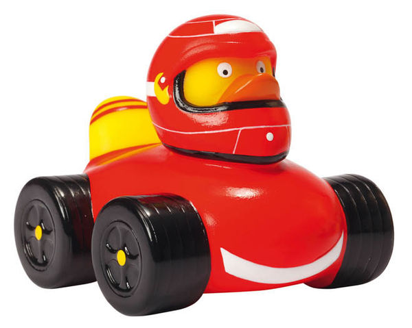 canard publicitaire en voiture Rouge