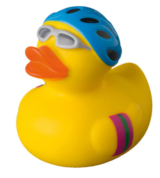 canard publicitaire natation Jaune