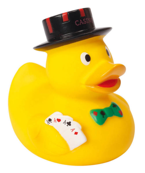 canard publicitaire poker Jaune