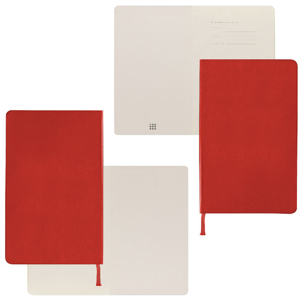 Carnet Moleskine personnalisé | Moleskine 2 Red Lined Paper