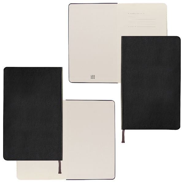 Carnet Moleskine publicitaire | Moleskine Black Lined Paper