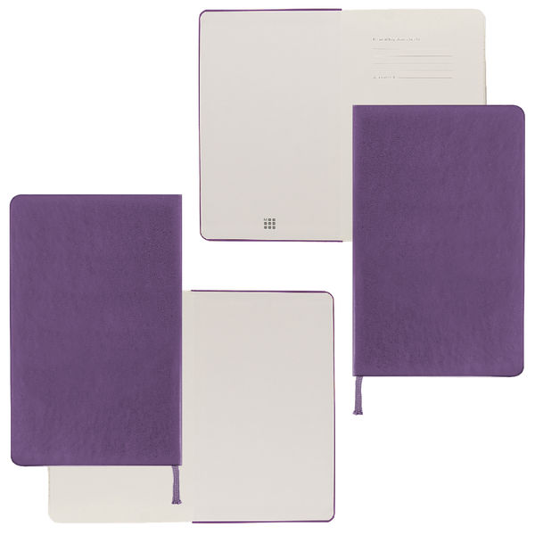 Carnet Moleskine publicitaire | Moleskine Violet Lined Paper