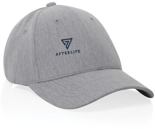 Casquette 6 panneaux recyclée AWARE™ Milo publicitaire Gris