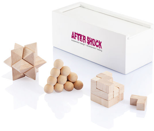 Casse-tête chinois 3 pièces personnalisable Blanc