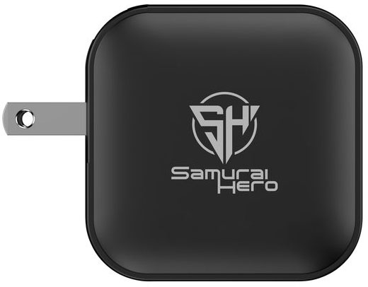 Chargeur 70W GaN plastique RCS Urban V Santa Cruz publicitaire Noir