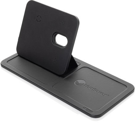 Chargeur bureau 3-en-1 PU recyclé RCS Swiss Peak entreprise Noir