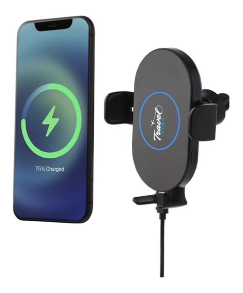 Support Téléphone Moto,Chargeur USB/QC 3.0+Chargeur sans Fil 15 W,Tourne à  360 °, pour Téléphone Portable de 4 à 6,5 Pouces : : High-Tech