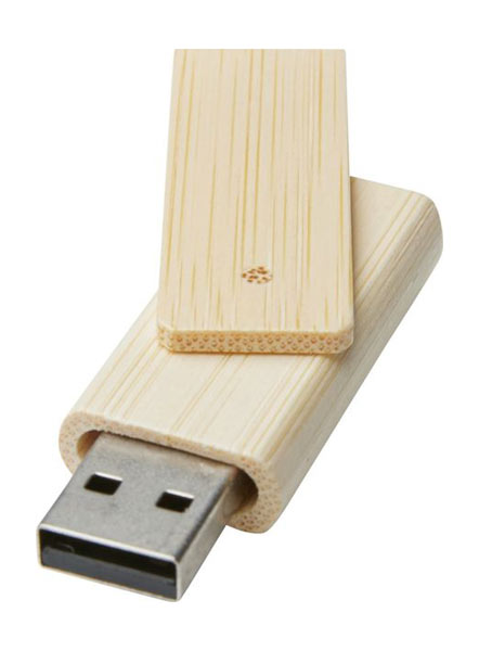 Clé USB 4 Go publicitaire en bambou|Rotate Beige