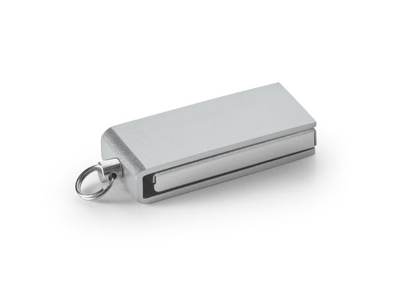 Clé USB design publicitaire | Simon Argent satiné