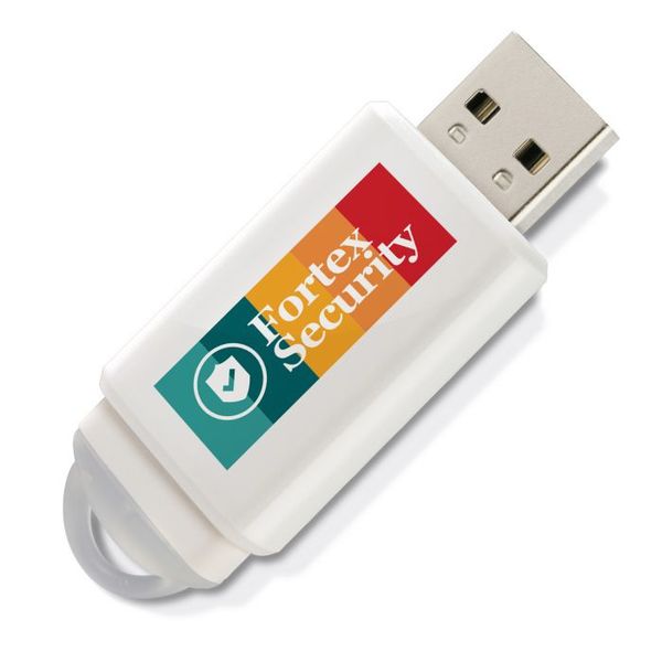 Clé USB publicitaire | Slider Blanc