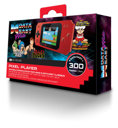 Console portable horizontale 300 jeux publicitaire | Pixel Player Rouge