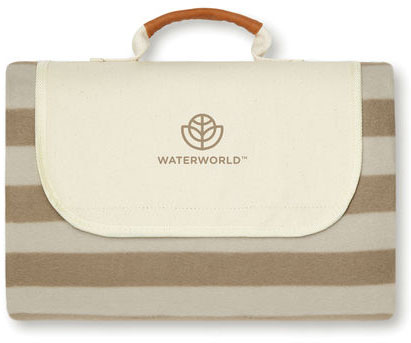 Couverture pique-nique rPET GRS Alba publicitaire Marron