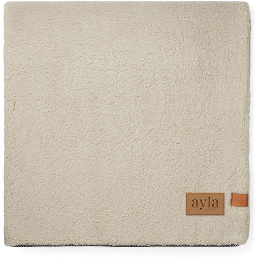 Couverture/plaïd doux GRS Maine publicitaire Marron