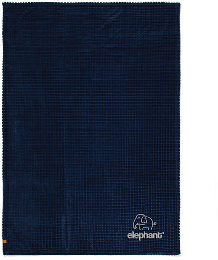 Couverture/plaid rPET GRS Branson personnalisable Bleu marine