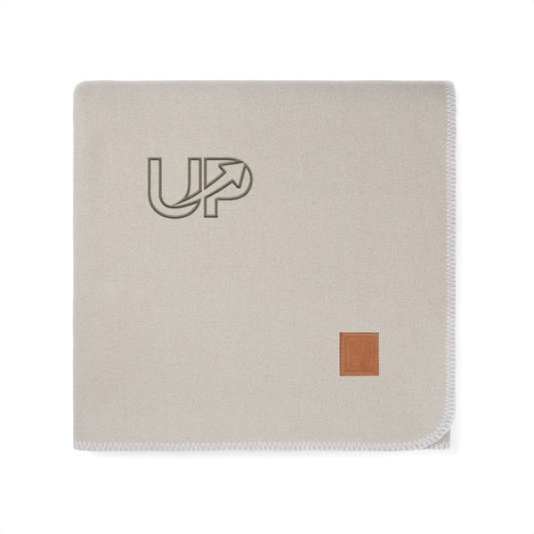 Couverture rPET GRS Moulton publicitaire Beige