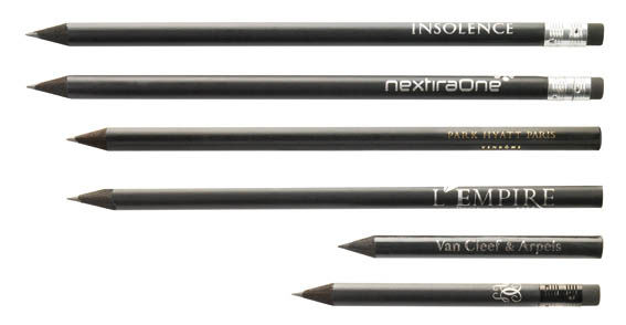 crayon publicitaire luxe Noir