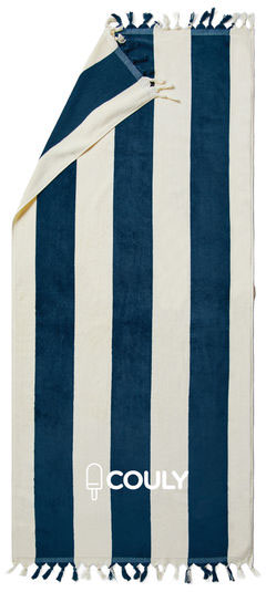 Drap de bain Valmer personnalisé Bleu marine