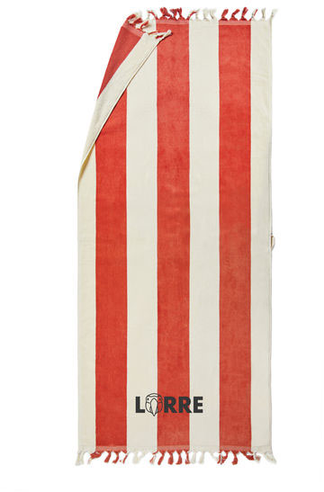 Drap de bain Valmer personnalisé Rouge