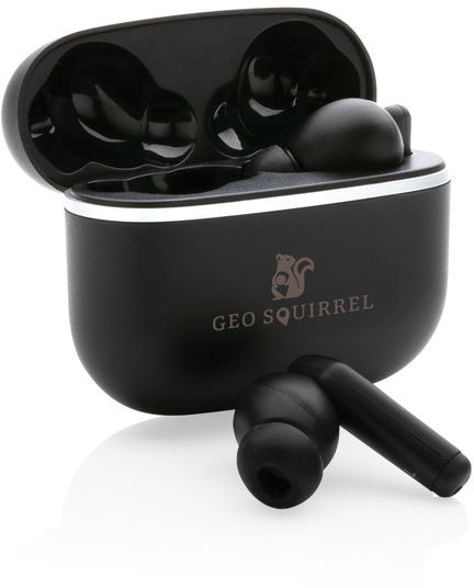 Écouteurs TWS 2.0 Swiss Peak RCS personnalisables Noir