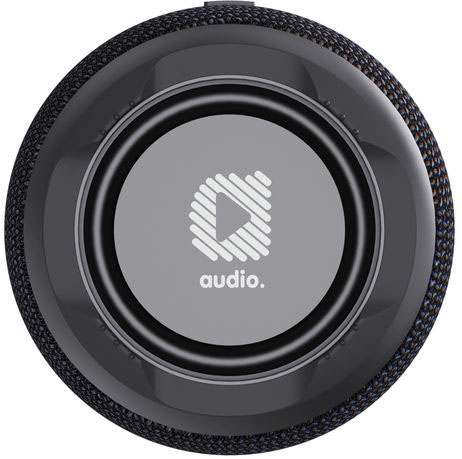 Enceinte 10W + chargeur rPET RCS Urban V Anaheim publicitaire Noir