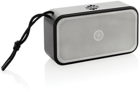 Enceinte 10W alu recyclé RCS Swiss Peak personnalisable Gris