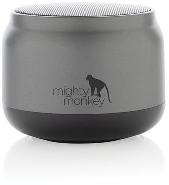 Enceinte 3W plastique recyclé RCS BeatBuddy personnalisée Gris