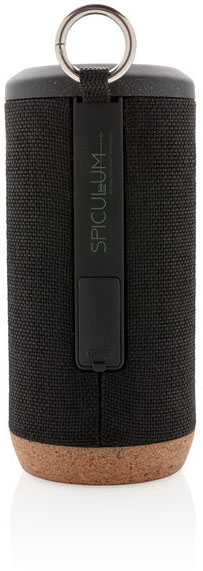 Enceinte liège 10W Baia personnalisable Noir