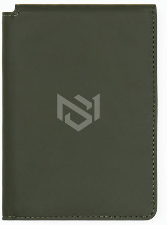 Étui passeport anti-RFID PU recyclé RCS personnalisable Vert