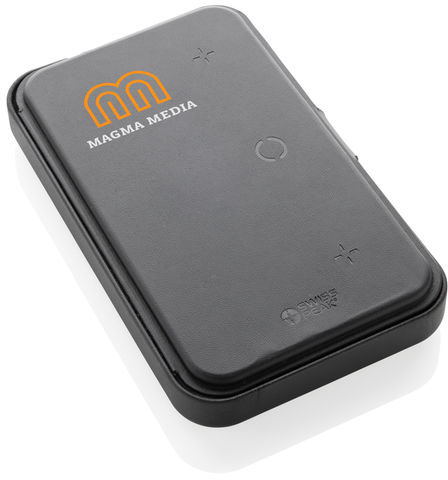 Étui de voyage + chargeur 3-en-1 PU RCS Swiss Peak personnalisable Noir