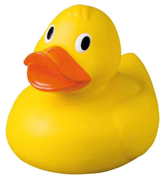 géant canard publicitaire Jaune