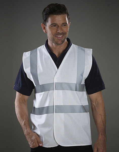 Gilet de sécurité personnalisable | Fluo 2 Color White