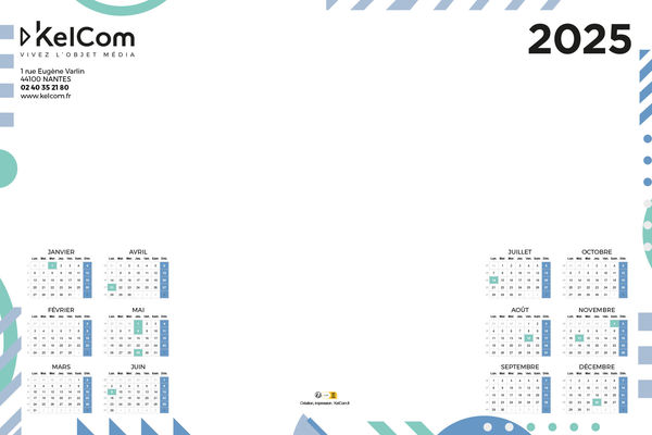 calendrier Sous-mains | Graphik