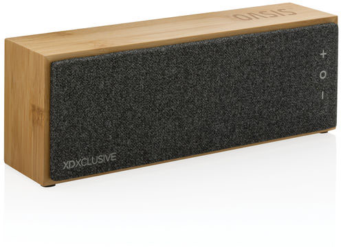 Haut-parleur sans fil 10W bambou Wynn personnalisable Marron