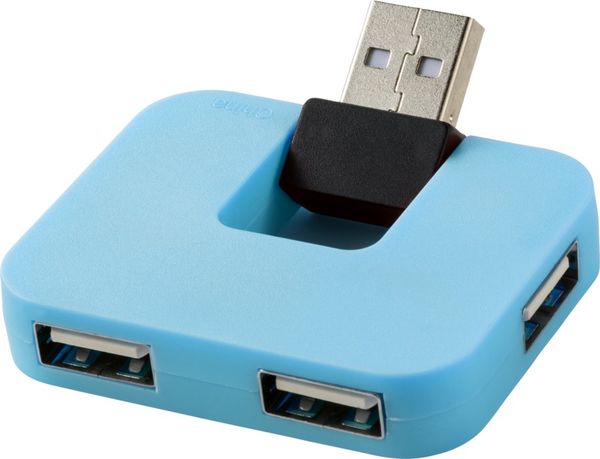 Hub USB publicitaire | Gaia Bleu